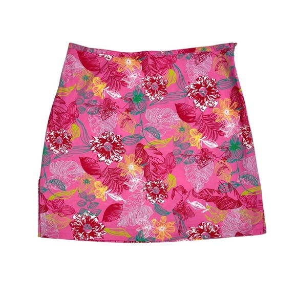 Kim Rogers Pants - Y2K NWT Kim Rogers Pink Floral Skirt Skort 8 Mall Girl Tropical Golf Tennis‎ VTG